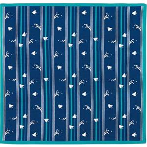 Miyamoto-Towel 日本製 風呂敷 おかみさんの小風呂敷 50×50cm 縞千鳥 30045