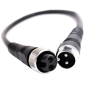 6種類選択可 ダイワ シマノ BMバッテリー用 変換ケーブル2芯 6芯 2穴 6穴 互換 ケーブル 電動リール専用の交換用電源コード (2穴-2穴ケー