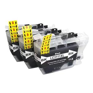 LC3111BK ブラック ブラザー用 互換インク 黒3本セット LC3111 互換品 対応機種：DCP-/J982N-B/J9