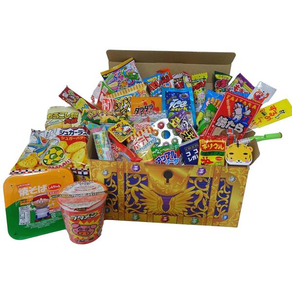 駄菓子 40点 詰め合わせ セット スペシャル 宝箱 プレゼント ハロウィン クリスマス イベント ...
