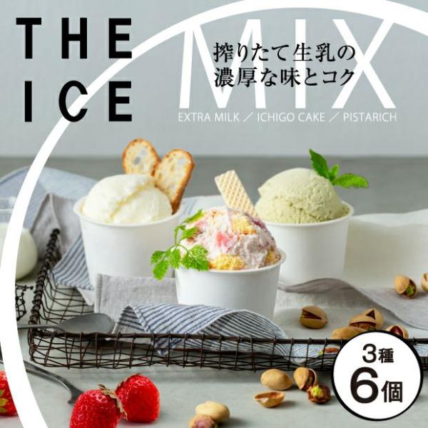 THE ICE 3種ミックス 6個セット ちえのわ事業協同組合／北海道別海町 カップアイスクリーム ...