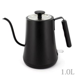 ヒロ グースネック電気ケトル 1.0L ブラック KTK-375BK