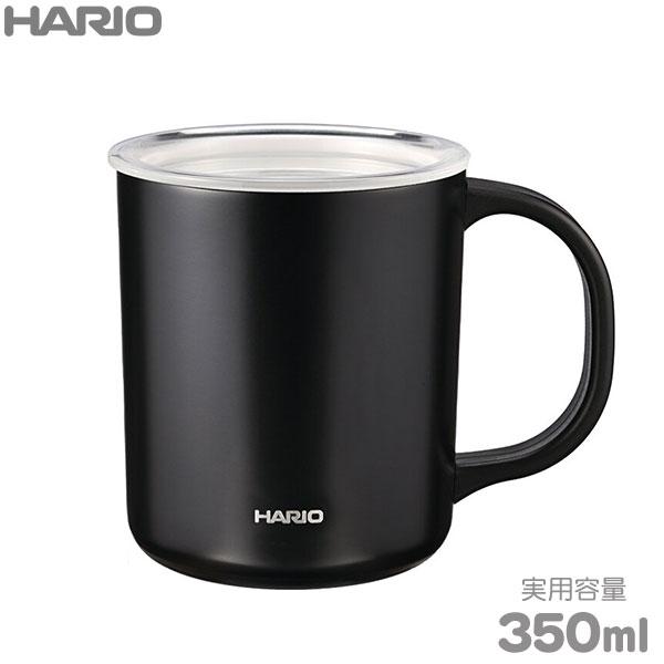 HARIO ハリオ セラミックコーティング 真空二重保温マグ 350ml ブラック CMG-350-...