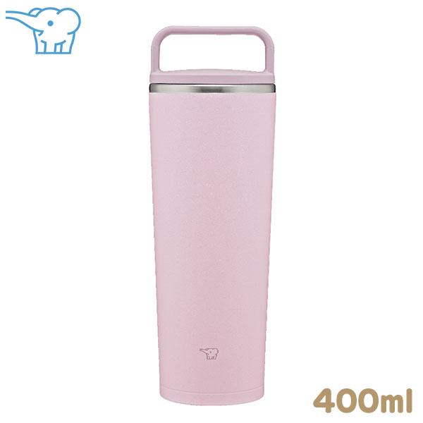 象印 ステンレスキャリータンブラー 400ml パウダリーピンク SX-JS40 PM ハンドルタイ...