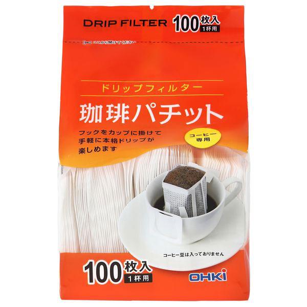 大紀商事 ドリップバッグフィルター 珈琲パチット １杯用 100枚入り