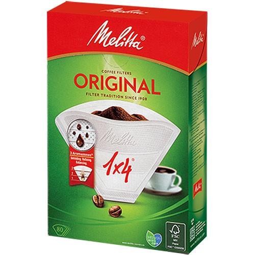 Melitta メリタ オリジナルナチュラルホワイト 1×4 （80枚） PO-148W