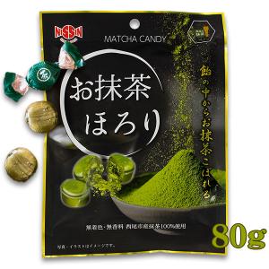 日進製菓 お抹茶ほろり 80g 飴の中から西尾の抹茶がほろっとあふれ出します｜FRESH ROASTER珈琲問屋 Yahoo!店