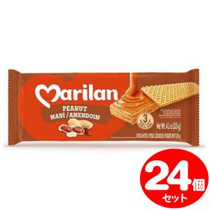 Marilan マリラン ウェハース ピーナッツ 115g 24個セット ブラジル産ウエハース｜tonya