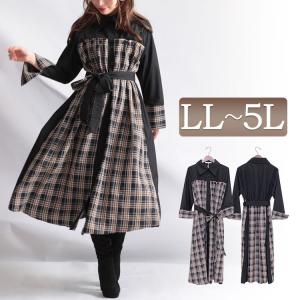 チェックシャツワンピース 冬 コーデの商品一覧 通販 Yahoo ショッピング
