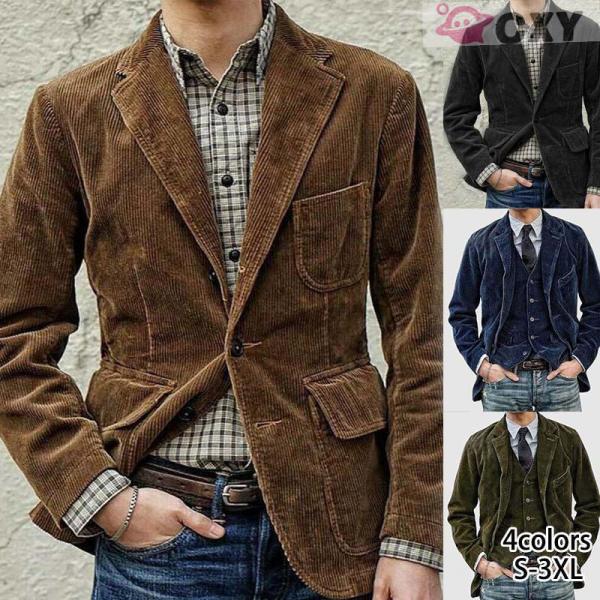 ジャケット メンズ 秋 冬 春 長袖 テーラードジャケット メンズ スーツ風 テレワーク コート ジ...