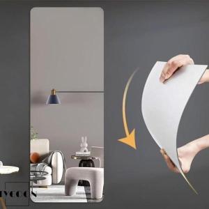 どこでも貼れる割れない鏡 幅40cm*高120...の詳細画像1