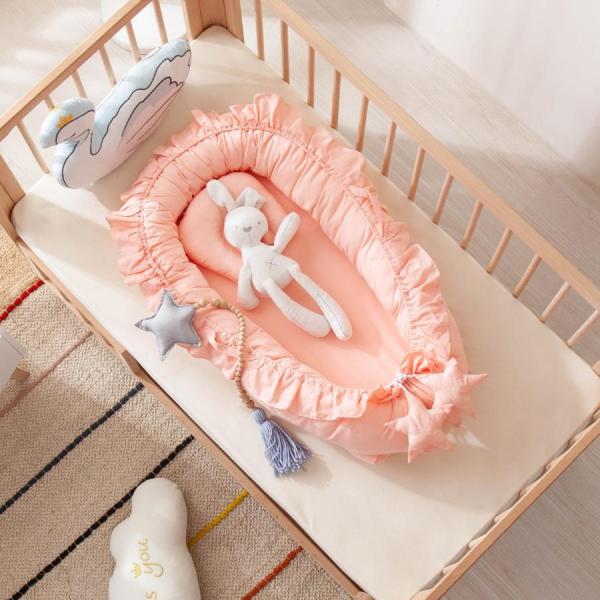 ベッドインベッドベビーベッド寝返り防止ベビー用寝具 ベッド 持ち運びやすい 洗濯可能新生児 赤ちゃん...