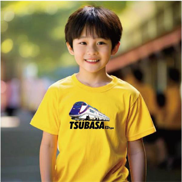 Tシャツ 半袖 つばさ ツバサ TSUBASA E3系 新幹線 東北新幹線 列車 鉄道 タートル 大...