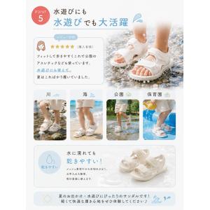 サンダル キッズ スポーツサンダル 子供 ジュ...の詳細画像5