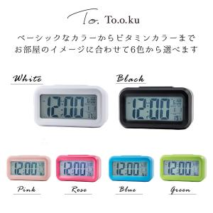 目覚まし時計 デジタル バックライト付き クロ...の詳細画像1