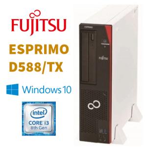 【富士通 FMVD D588/TX】デスクトップ / Win10Pro / Corei3-8100 / 新品SSD256GB / 8GB｜tool-darake