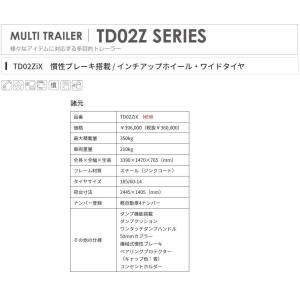 サントレックス マルチトレーラー TD02Zi...の詳細画像1