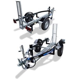 サントレックス バイク専用トレーラー　TR-BD　ブラックコート仕様　最大積載量250kg｜tool-depot