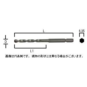 HiKOKI ハイコーキ  快穴ドリルビット(インパクトドライバ・ドライバドリル用)　錐径6.5mm×全長110mm  0033-5178