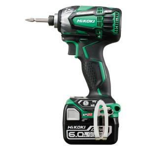 日立工機 14.4V コードレスインパクトドライバ WH14DDL2（2LYPK）（L）（アグレッシブグリーン） 電動インパクトドライバーの商品画像