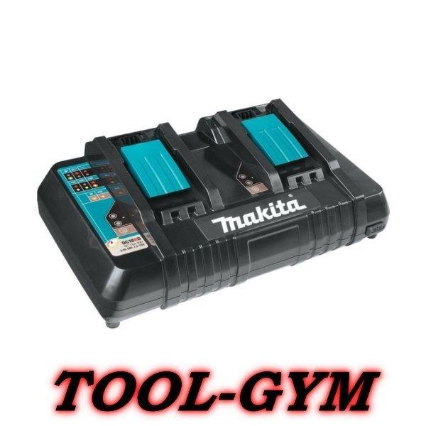 マキタ[makita] スライド式バッテリ9.6V〜18V対応 2口急速充電器 DC18RD/純正