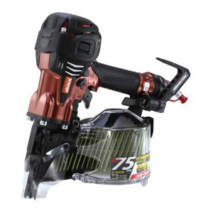 【2年保証】マックス［MAX］ 高圧コイルネイラ HN-75N4(D)-MMレッド　マットマイスターレッド