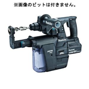 マキタ[makita] 18V 24mm 集じんシステム付充電式ハンマドリル HR244DGXVB（黒）｜tool-gym2