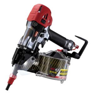 【2年保証】マックス［MAX］ 釘打機（型枠モデル）　高圧コイルネイラ　HN-65FW1(V)-MCグレー　(アタッチメントVツキ/マットクールグレー)