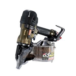 【2年保証/限定色】マックス［MAX］ 高圧コイルネイラ HN-65N4(D)　アンバーオリーブ