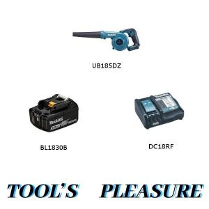 マキタ[makita] 18V-3.0Aｈ 充電式ブロワ UB185DZ+BL1830B+DC18RF｜TOOLS-PLEASURE