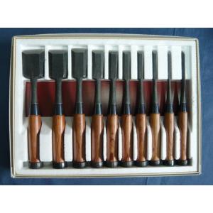 組鑿　輝勝　追入　面取　赤樫柄　十本組(紙箱)