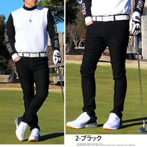 ゴルフパンツ メンズ 超伸縮 360度 ストレ...の詳細画像3