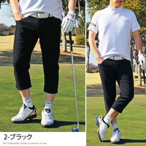 ゴルフパンツ メンズ クロップドパンツ ストレ...の詳細画像5