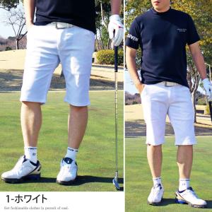 ゴルフパンツ メンズ ハーフパンツ ショートパ...の詳細画像3