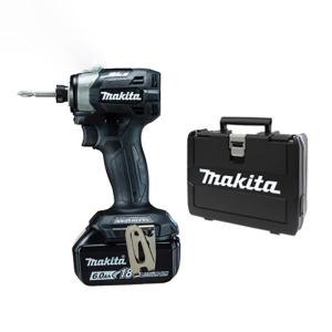 【正規店】マキタ 充電式インパクトドライバ TD173バッテリー1個セット 黒 付属品(バッテリ×1本・ケース付) makita