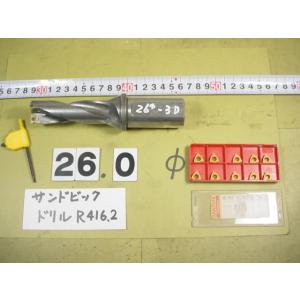 26Φ　R416.2-0260L-32-31　チップ10個付  中古品   サンドビック　フルカット...