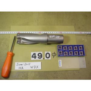 49.0Φ　WDX490D2S40　チップ1箱付　イゲタロイ　フルカットドリル　マジック ドリル　U...