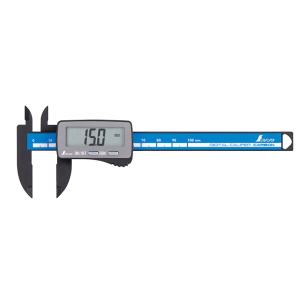 シンワ　デジタルノギスカーボンファイバー大文字　100mm　19989