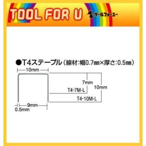 マックス　T4ステープル　T4-7M-L　1箱(2000本)【メール便対応】｜tool4u