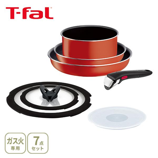T-FAL ティファール インジニオ・ネオ パプリカレッド セット7 L15190（ガス火専用） 取...