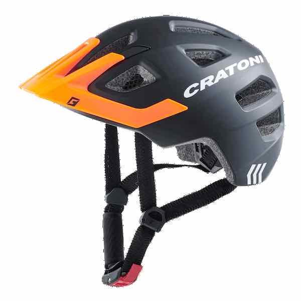 キッズヘルメット　クラトーニ CRATONI マックススタープロ　ブラックオレンジマット XS-S ...