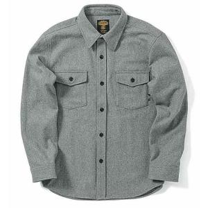 Green clothing グリーンクロージング WOOL FLANNEL SHIRTS ウールフ...