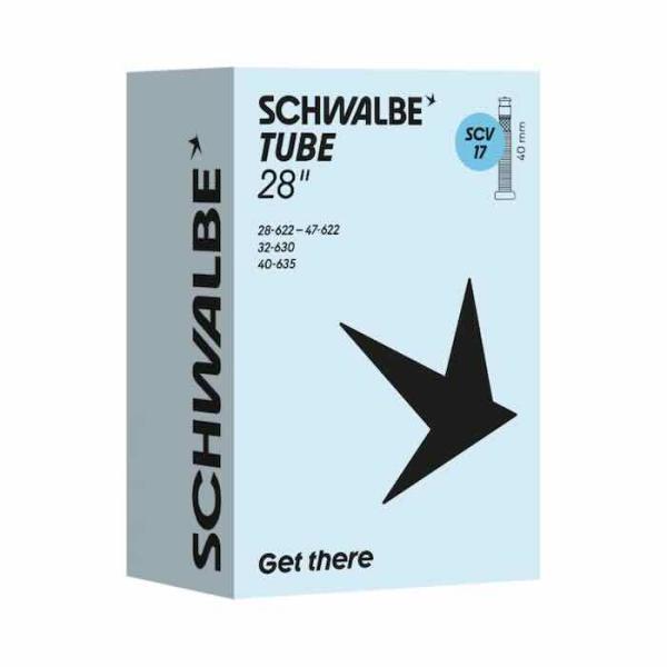 【最速発送】SCHWALBE シュワルベ  SCV-17 クリックバルブブチルチューブ　700x28...