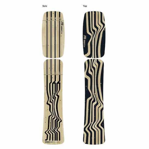 Jykk Snowscoot スノースクート C-1 Pathfinder　Wooden Board...