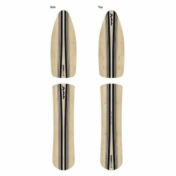 Jykk Snowscoot スノースクート P-1　Wooden Board set ISO Ha...