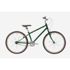 ナンバーワンキッズ自転車身長128cm~ ヨツバサイクル　With 24インチ  クラフトグリーン