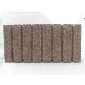 国分 化粧ブロック リブスプリット　片面　コーナー　ブラウン