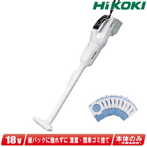 HIKOKI　18V　コードレスクリーナ　紙パック仕様　R18DPA(NN)　本体のみ（充電池・充電...