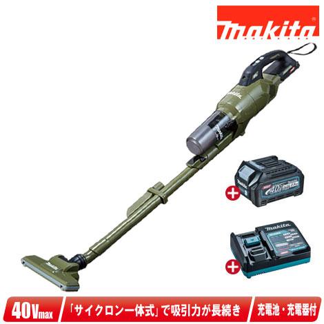 マキタ　40Vmax　充電式クリーナ（サイクロン一体式）CL003GRDO　Li-ion充電池(BL...
