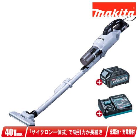 マキタ　40Vmax　充電式クリーナ（サイクロン一体式）CL003GRDW　Li-ion充電池(BL...